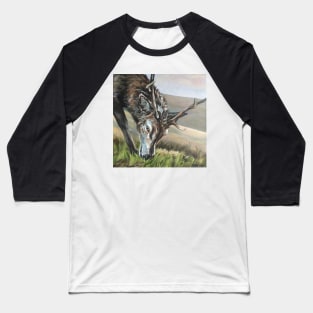 Ranald - Scottish Stag Baseball T-Shirt